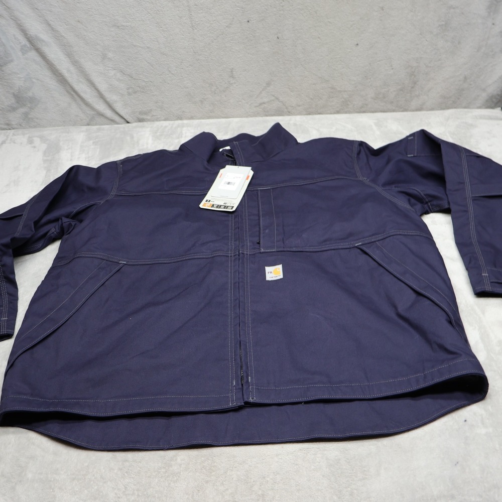 Carhartt FR Jacket Men 2XL Blue Flame Resistant QuickDuck Relaxed Full Swing NEW